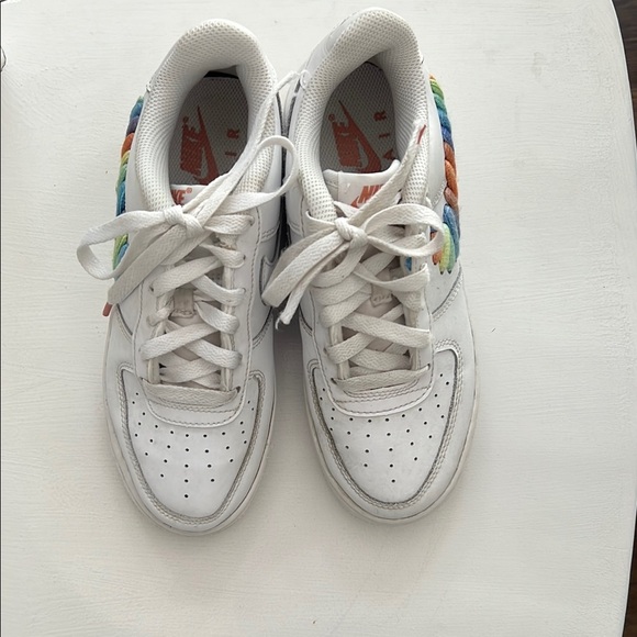 The Nike Air Force 1 Low Rainbow Lace Swoosh - Picture 4 of 7